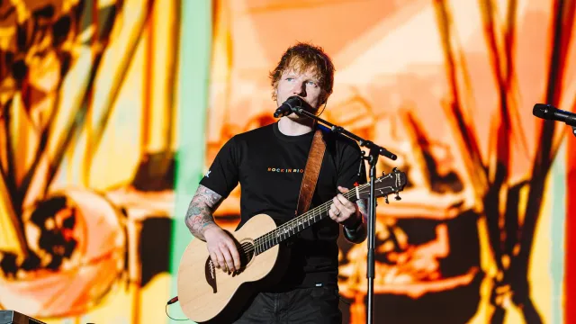 Ed Sheeran no Rock in Rio Lisboa, 2024.